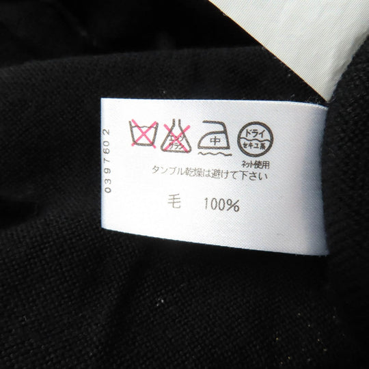 LEONARD FASHION knit Main: 100% wool black Women M Used Authentic