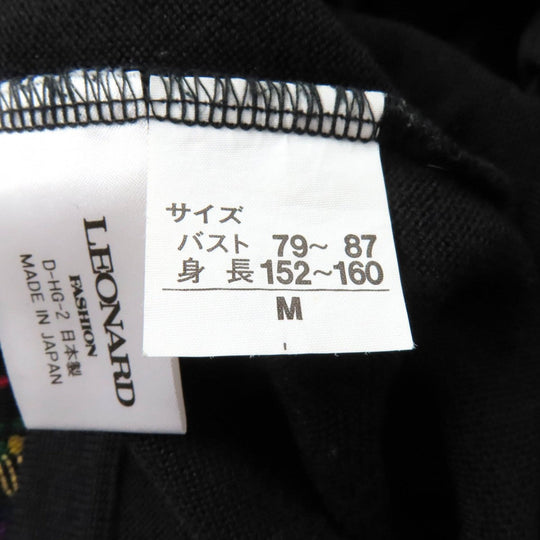 LEONARD FASHION knit Main: 100% wool black Women M Used Authentic