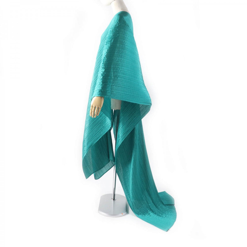 PLEATS PLEASE shawl polyester green