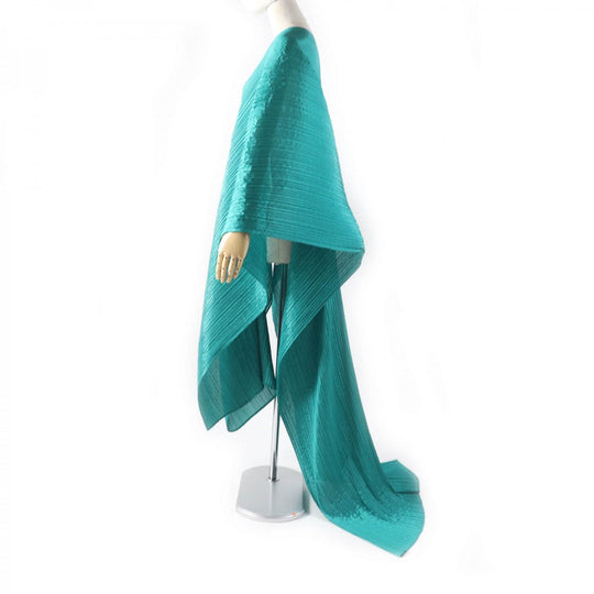 PLEATS PLEASE shawl polyester green