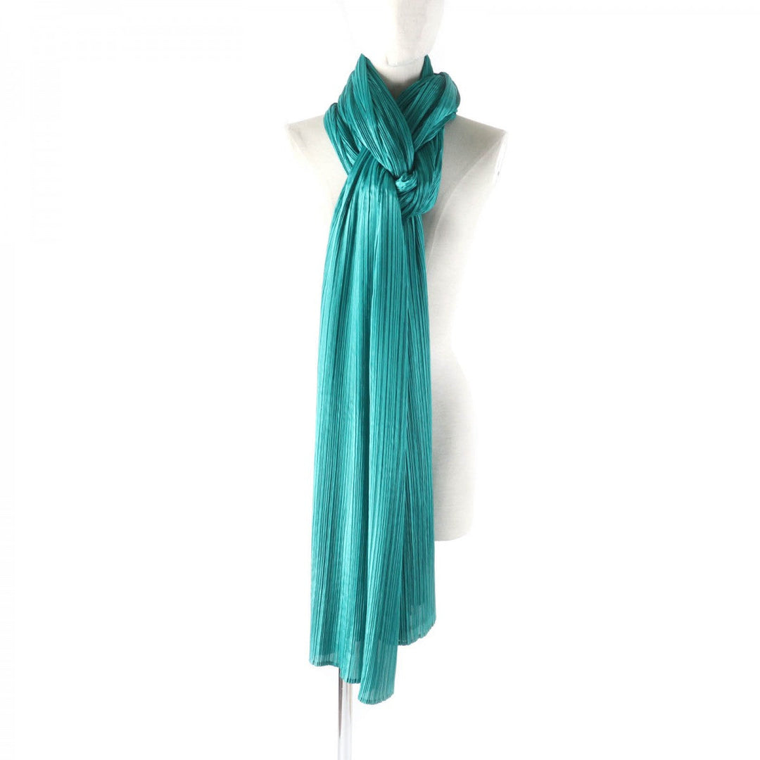 PLEATS PLEASE shawl polyester green