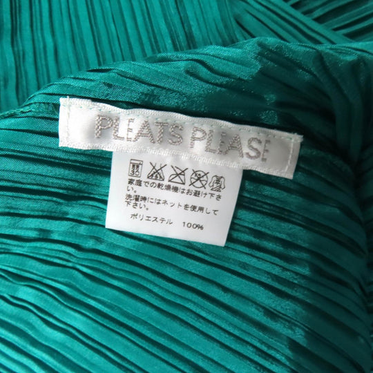 PLEATS PLEASE shawl polyester green