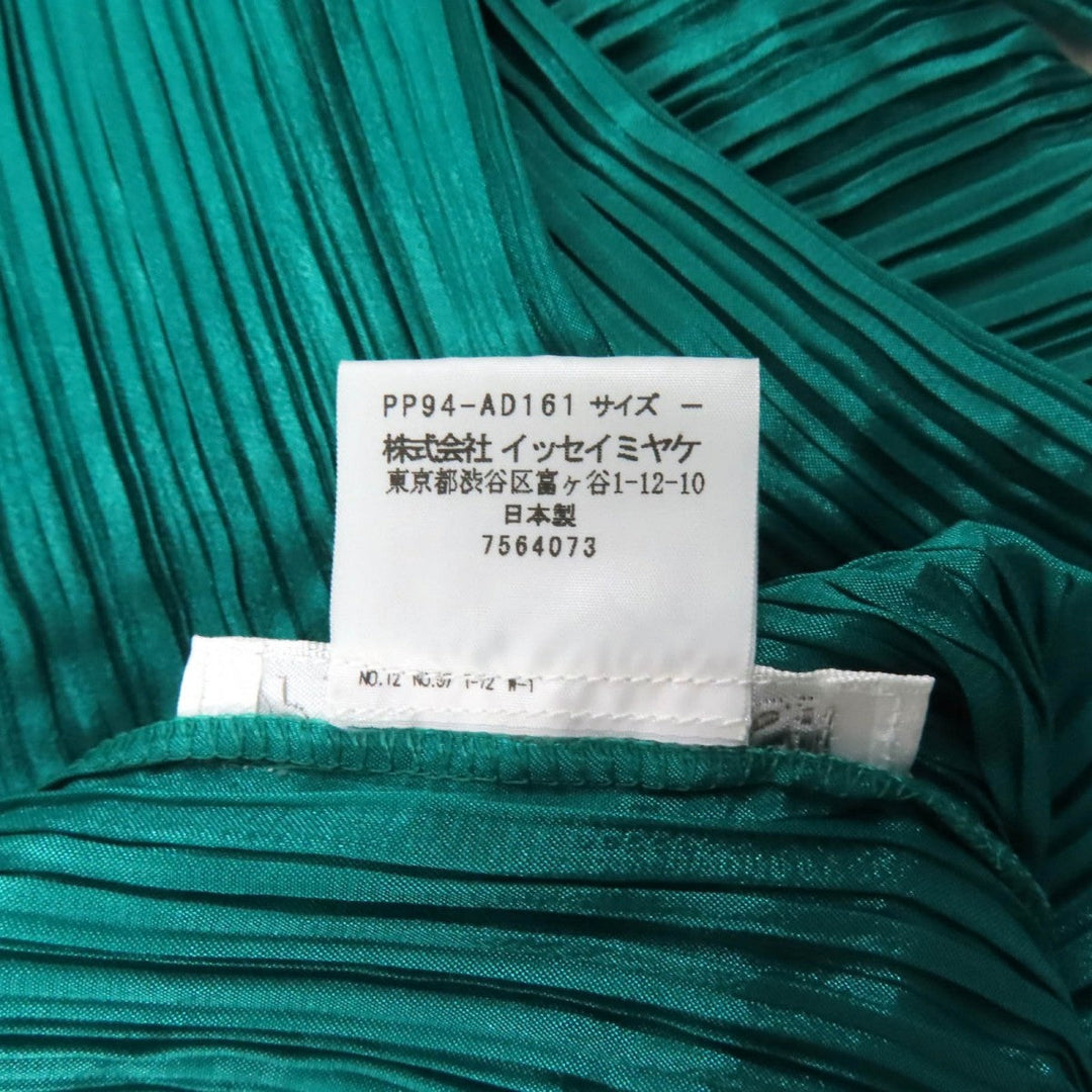 PLEATS PLEASE shawl polyester green
