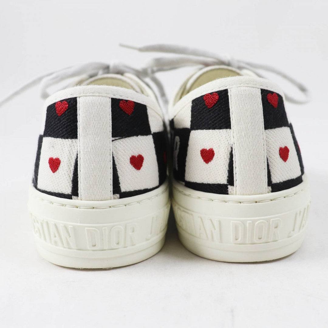 Christian Dior sneakers Main: Canvas, Part: Leather White black red WALK'N'DIOR Women 37 Used Authentic