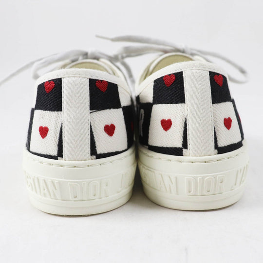 Christian Dior sneakers Main: Canvas, Part: Leather White black red WALK'N'DIOR Women 37 Used Authentic