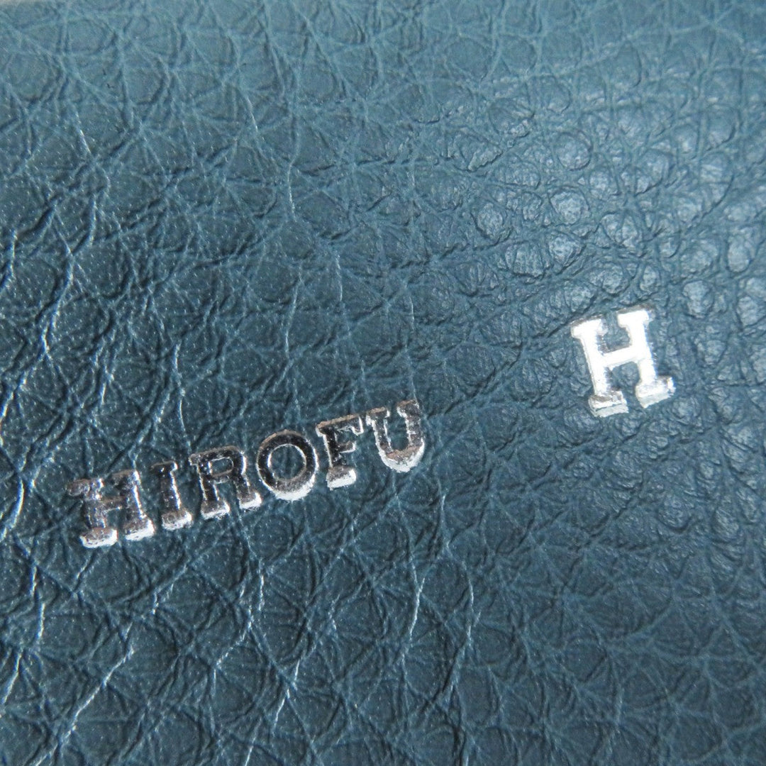 HIROFU Shoulder Bag 15906L Main: Leather blue Rampo S Women Used Authentic