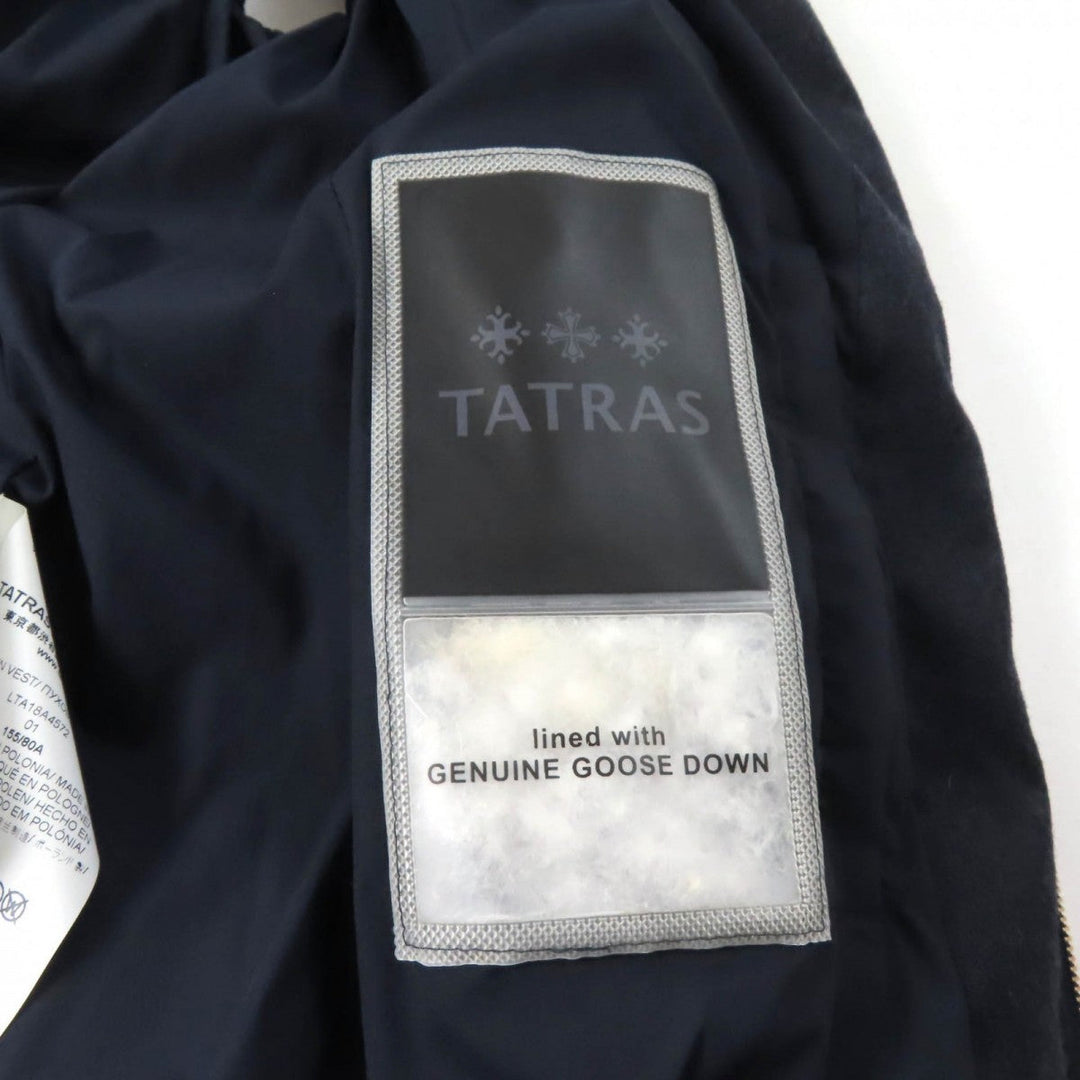 TATRAS Down vest LTA18A4572 Outer: 100% wool, Filling: 90% down, Filling: 10% feather, Lining: 90% nylon, Lining: 10% polyurethane Navy LUSERA Women 1 Used Authentic