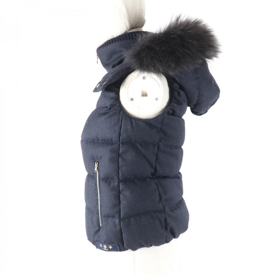 TATRAS Down vest LTA18A4572 Outer: 100% wool, Filling: 90% down, Filling: 10% feather, Lining: 90% nylon, Lining: 10% polyurethane Navy LUSERA Women 1 Used Authentic
