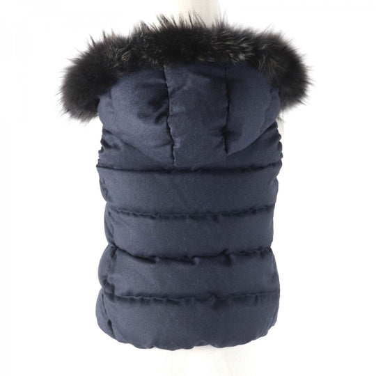TATRAS Down vest LTA18A4572 Outer: 100% wool, Filling: 90% down, Filling: 10% feather, Lining: 90% nylon, Lining: 10% polyurethane Navy LUSERA Women 1 Used Authentic