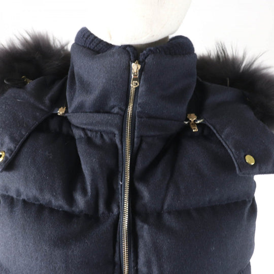TATRAS Down vest LTA18A4572 Outer: 100% wool, Filling: 90% down, Filling: 10% feather, Lining: 90% nylon, Lining: 10% polyurethane Navy LUSERA Women 1 Used Authentic