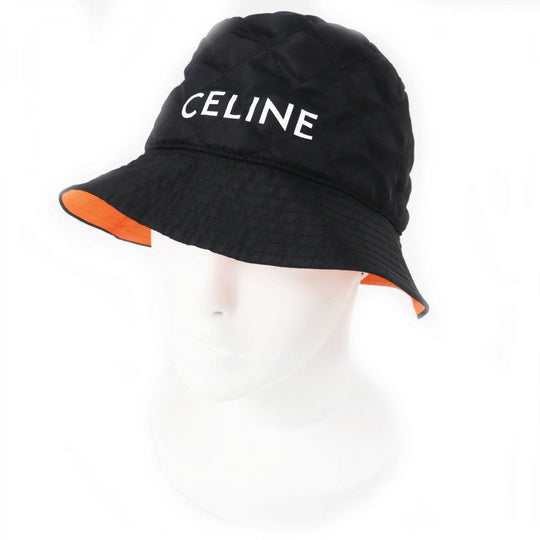 CELINE hat 2AUB0930C Outer: 100% nylon, Lining: 100% nylon, Filling: 100% polyester Black White bayedith liman mens M Used Authentic