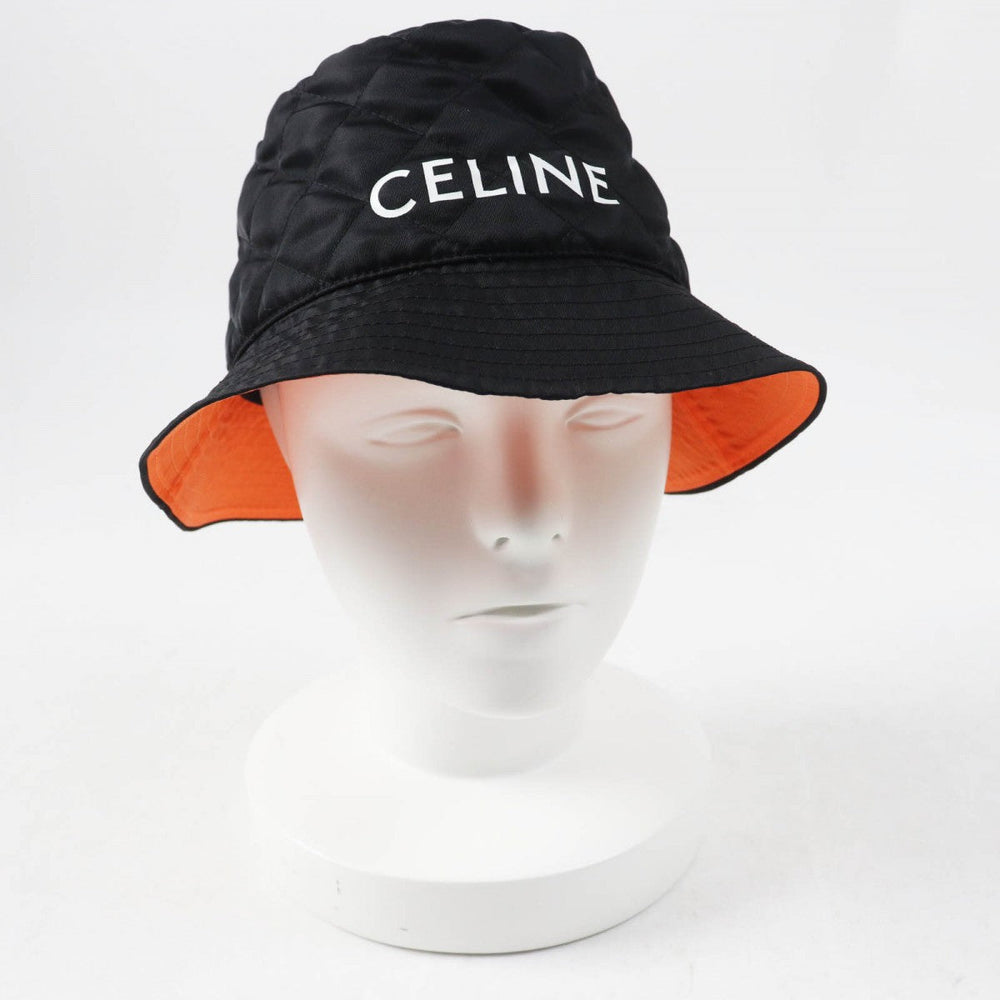 CELINE hat 2AUB0930C Outer: 100% nylon, Lining: 100% nylon, Filling: 100% polyester Black White bayedith liman mens M Used Authentic
