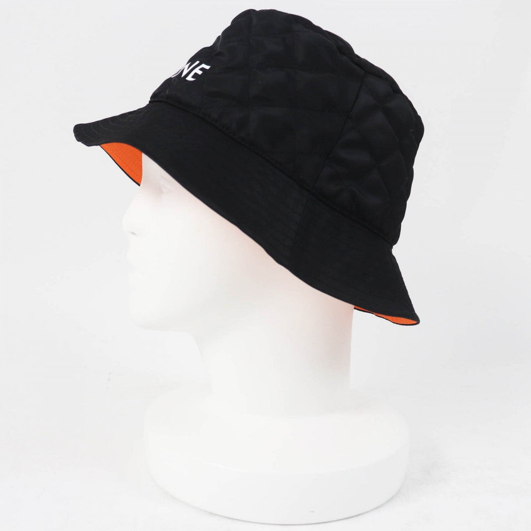 CELINE hat 2AUB0930C Outer: 100% nylon, Lining: 100% nylon, Filling: 100% polyester Black White bayedith liman mens M Used Authentic