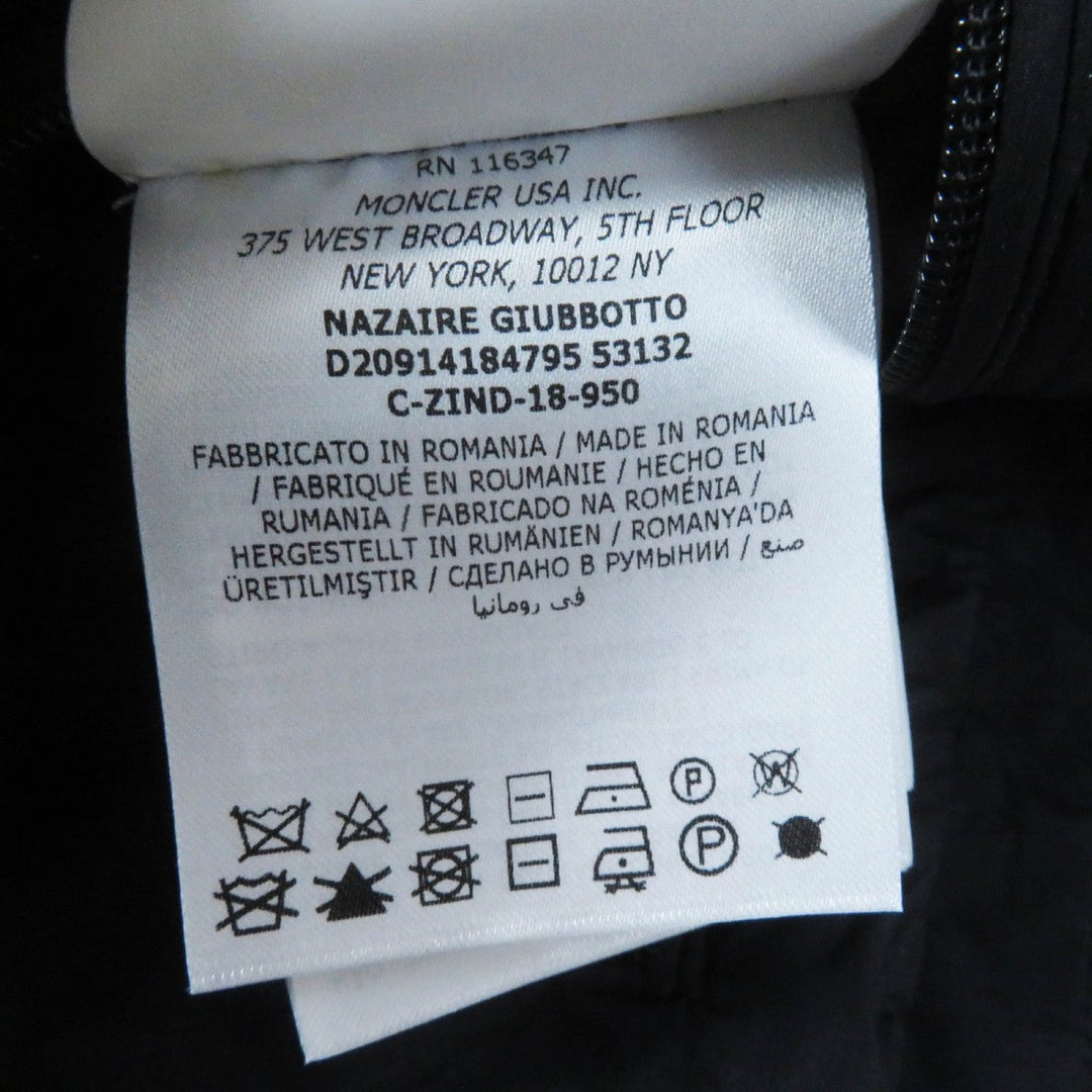 MONCLER Down jacket Nylon black NAZAIRE