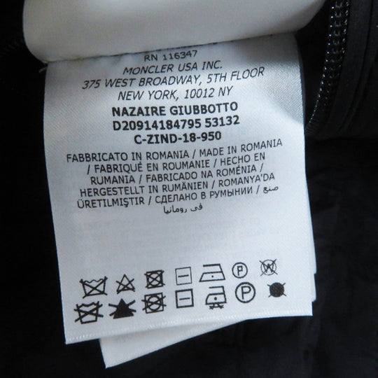 MONCLER Down jacket Nylon black NAZAIRE