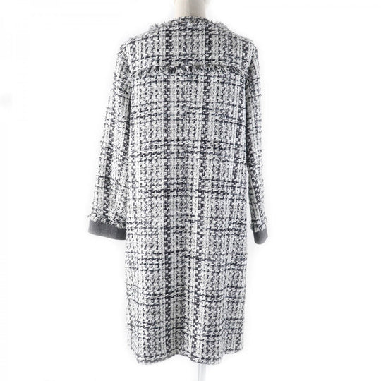 GRACE Class coat Outer material: 33% acrylic, 28% cotton, 14% nylon, 10% polyester, 6% rayon White black Women 36 Used Authentic