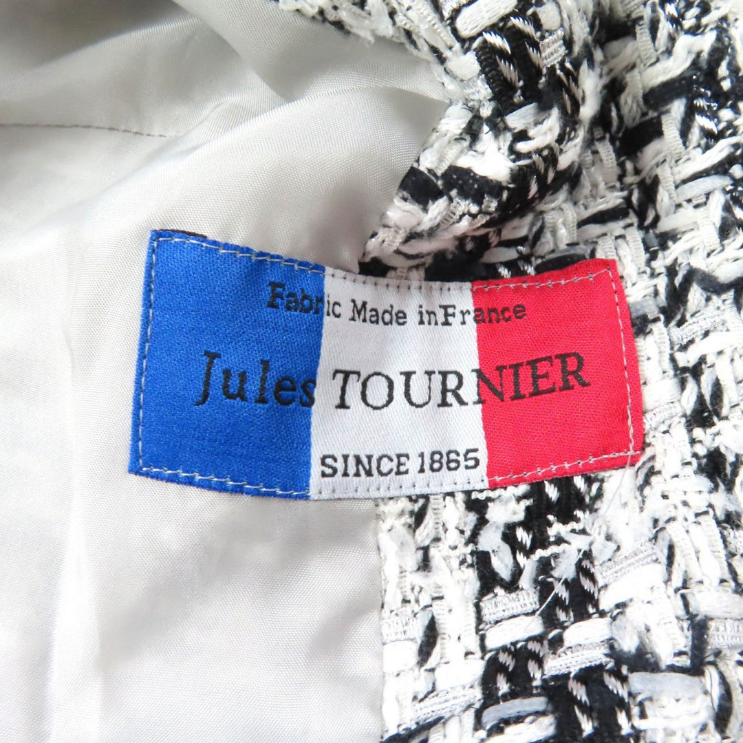 GRACE Class coat Outer material: 33% acrylic, 28% cotton, 14% nylon, 10% polyester, 6% rayon White black Women 36 Used Authentic