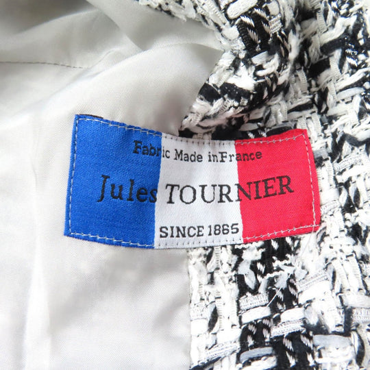 GRACE Class coat Outer material: 33% acrylic, 28% cotton, 14% nylon, 10% polyester, 6% rayon White black Women 36 Used Authentic