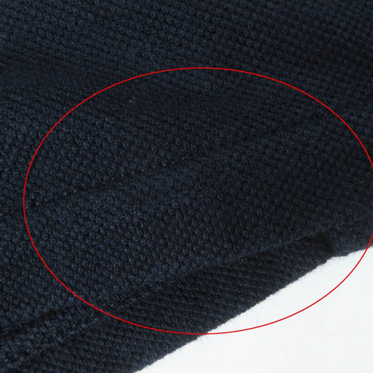 THOM BROWNE Short sleeve polo shirt MJP042A Main: 100% cotton Dark navy Women Used Authentic