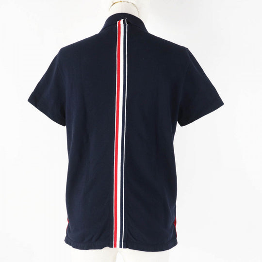 THOM BROWNE Short sleeve polo shirt MJP042A Main: 100% cotton Dark navy Women Used Authentic