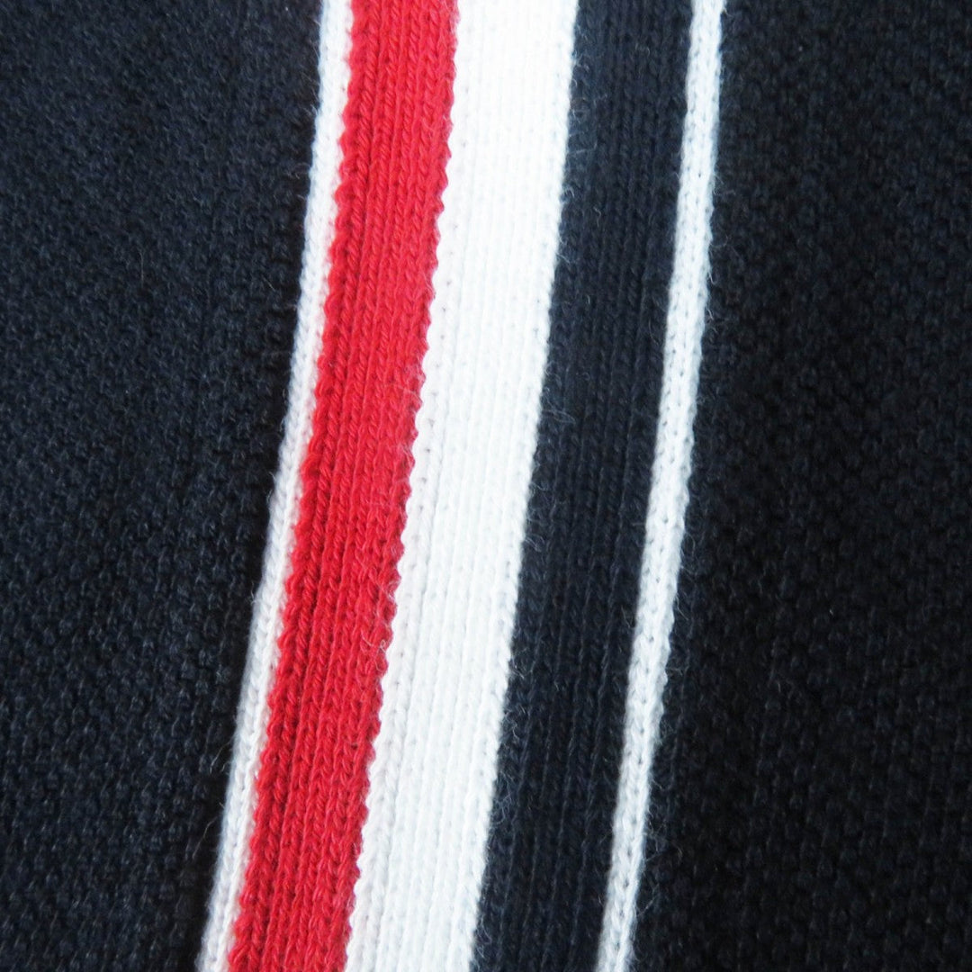 THOM BROWNE Short sleeve polo shirt MJP042A Main: 100% cotton Dark navy Women Used Authentic