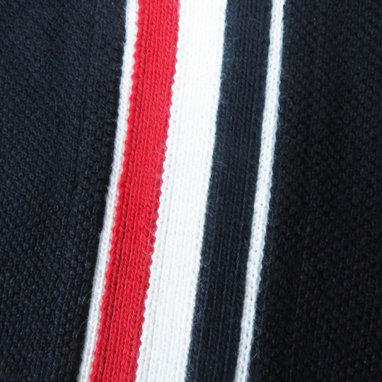 THOM BROWNE Short sleeve polo shirt MJP042A Main: 100% cotton Dark navy Women Used Authentic