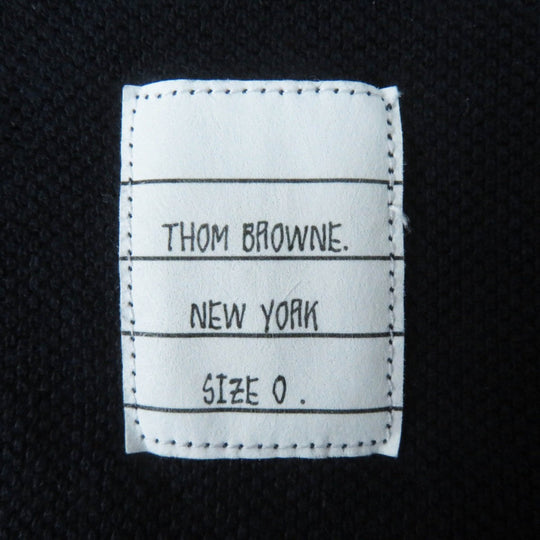 THOM BROWNE Short sleeve polo shirt MJP042A Main: 100% cotton Dark navy Women Used Authentic