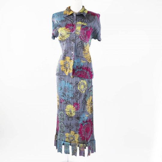 PLEATS PLEASE setup PP71-JJ783 PP71-JG785 Main: 100% polyester Multi Women Used Authentic
