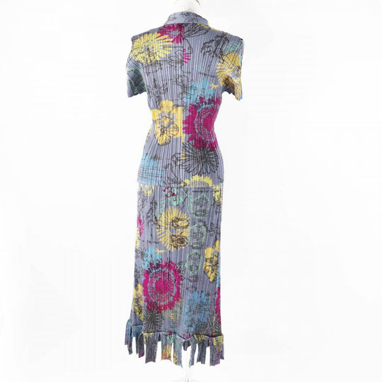 PLEATS PLEASE setup PP71-JJ783 PP71-JG785 Main: 100% polyester Multi Women Used Authentic
