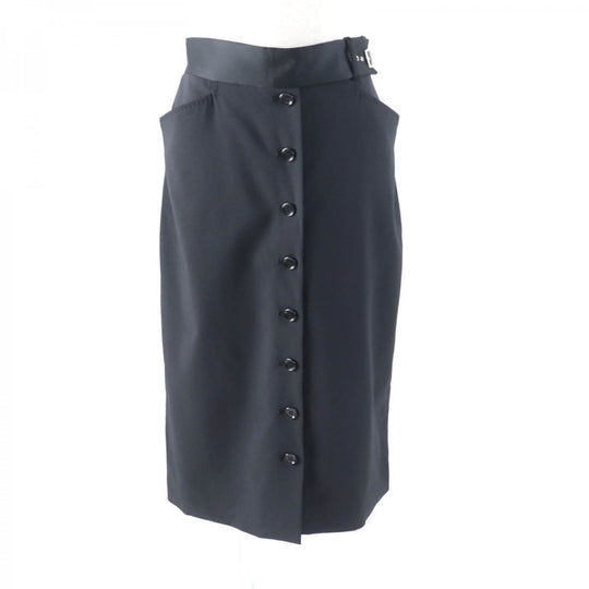 DOLCE&GABBANA Tight Skirt Outer: 97% wool, Outer: 3% elastane, Lining: 96% cupra, Lining: 4% lycra black Women 42 Used Authentic
