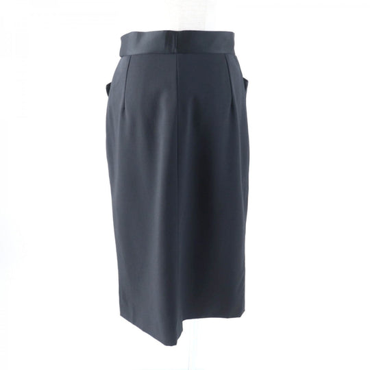DOLCE&GABBANA Tight Skirt Outer: 97% wool, Outer: 3% elastane, Lining: 96% cupra, Lining: 4% lycra black Women 42 Used Authentic