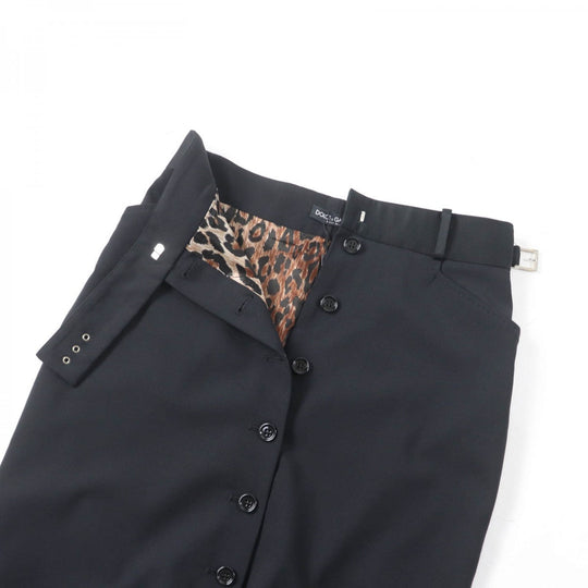 DOLCE&GABBANA Tight Skirt Outer: 97% wool, Outer: 3% elastane, Lining: 96% cupra, Lining: 4% lycra black Women 42 Used Authentic