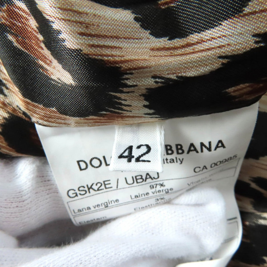 DOLCE&GABBANA Tight Skirt Outer: 97% wool, Outer: 3% elastane, Lining: 96% cupra, Lining: 4% lycra black Women 42 Used Authentic