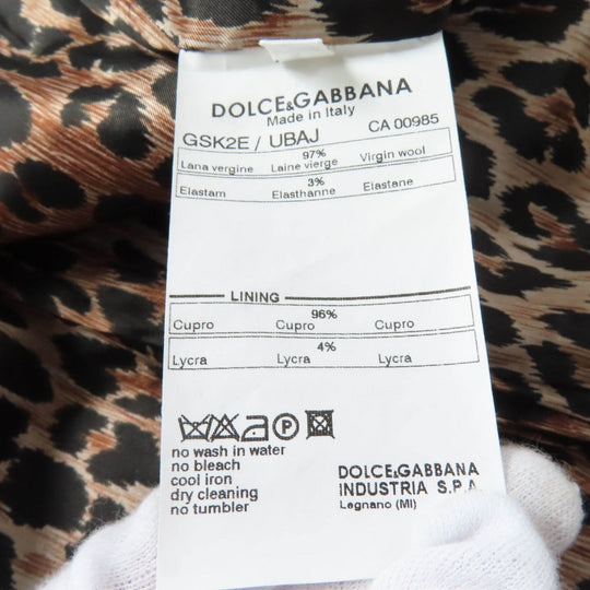 DOLCE&GABBANA Tight Skirt Outer: 97% wool, Outer: 3% elastane, Lining: 96% cupra, Lining: 4% lycra black Women 42 Used Authentic
