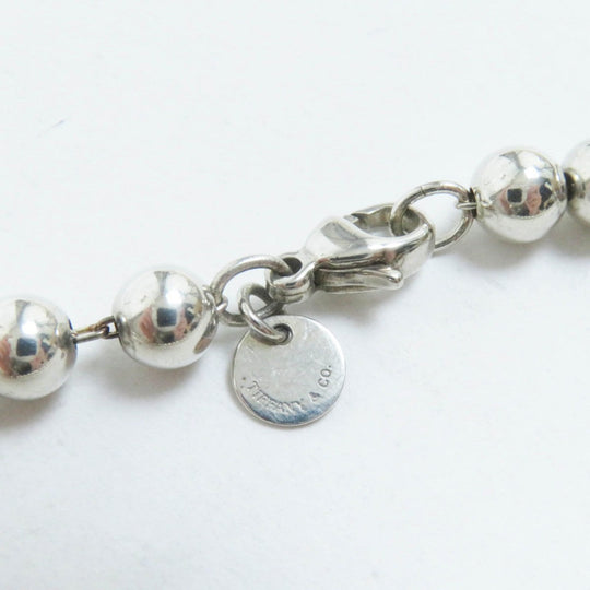 TIFFANY&Co. Necklace AG925 Silver Graduated Hardware Ball Necklace
