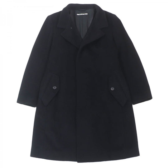 ISSEY MIYAKE MEN Chester coat ME33FA119 Outer: 62% Angora, Outer: 38% Wool, Lining: 100% Cupra black mens 2 Used Authentic