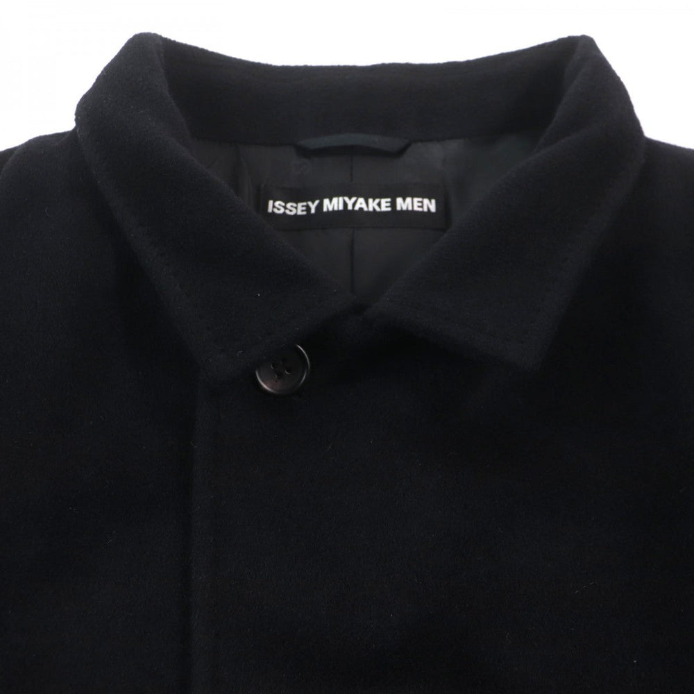 ISSEY MIYAKE MEN Chester coat ME33FA119 Outer: 62% Angora, Outer: 38% Wool, Lining: 100% Cupra black mens 2 Used Authentic