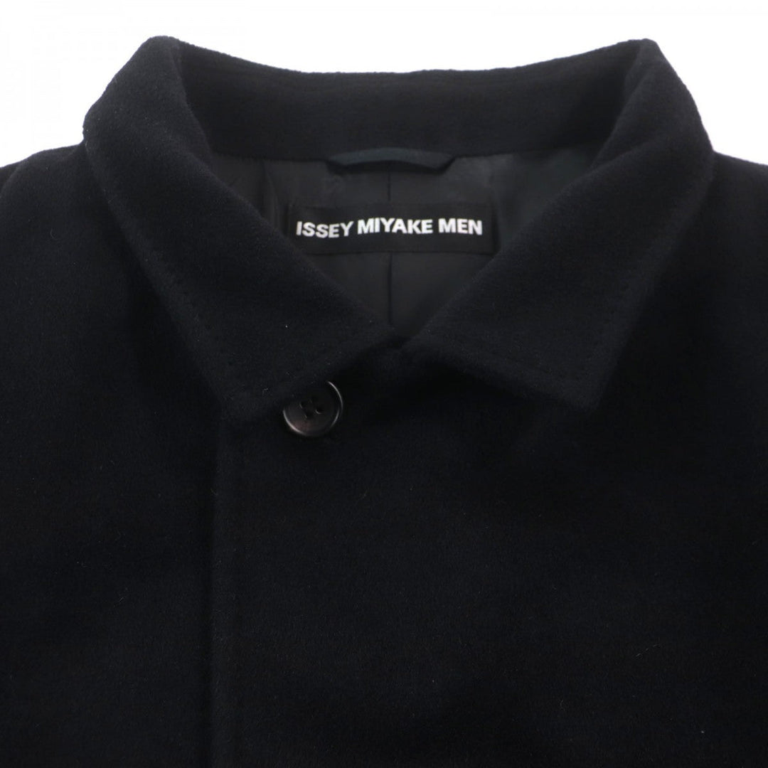 ISSEY MIYAKE MEN Chester coat ME33FA119 Outer: 62% Angora, Outer: 38% Wool, Lining: 100% Cupra black mens 2 Used Authentic