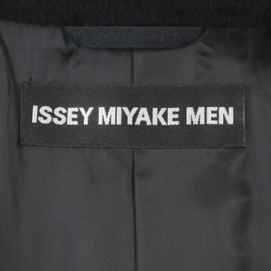ISSEY MIYAKE MEN Chester coat ME33FA119 Outer: 62% Angora, Outer: 38% Wool, Lining: 100% Cupra black mens 2 Used Authentic