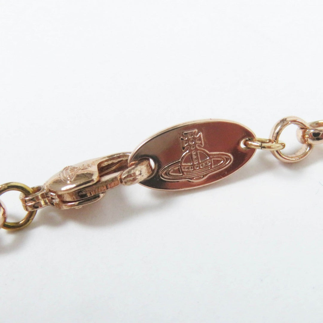 Vivienne Westwood Necklace Gold Plated Pink gold Orb Necklace