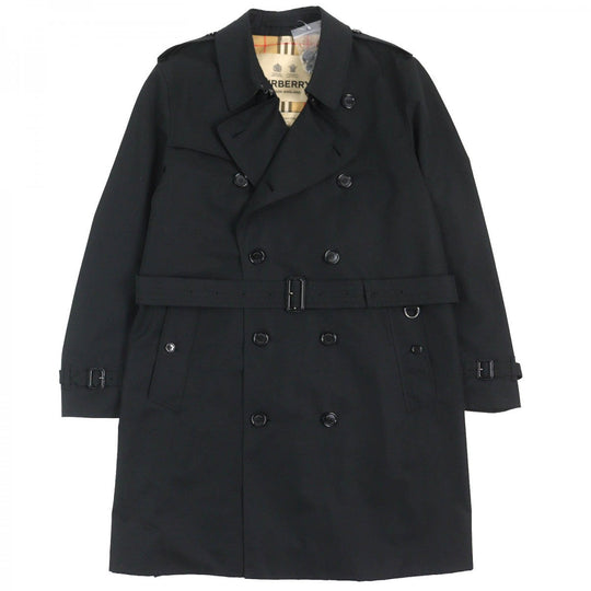 BURBERRY trench coat 8028090 Outer: 100% cotton, Lining: 100% cotton, Sleeve lining: 100% viscose (rayon) black mens 56 Used Authentic