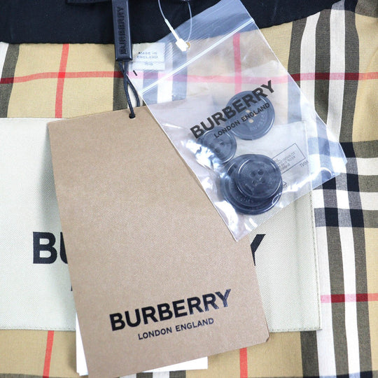 BURBERRY trench coat 8028090 Outer: 100% cotton, Lining: 100% cotton, Sleeve lining: 100% viscose (rayon) black mens 56 Used Authentic