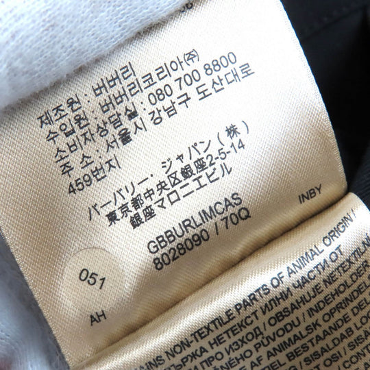 BURBERRY trench coat 8028090 Outer: 100% cotton, Lining: 100% cotton, Sleeve lining: 100% viscose (rayon) black mens 56 Used Authentic