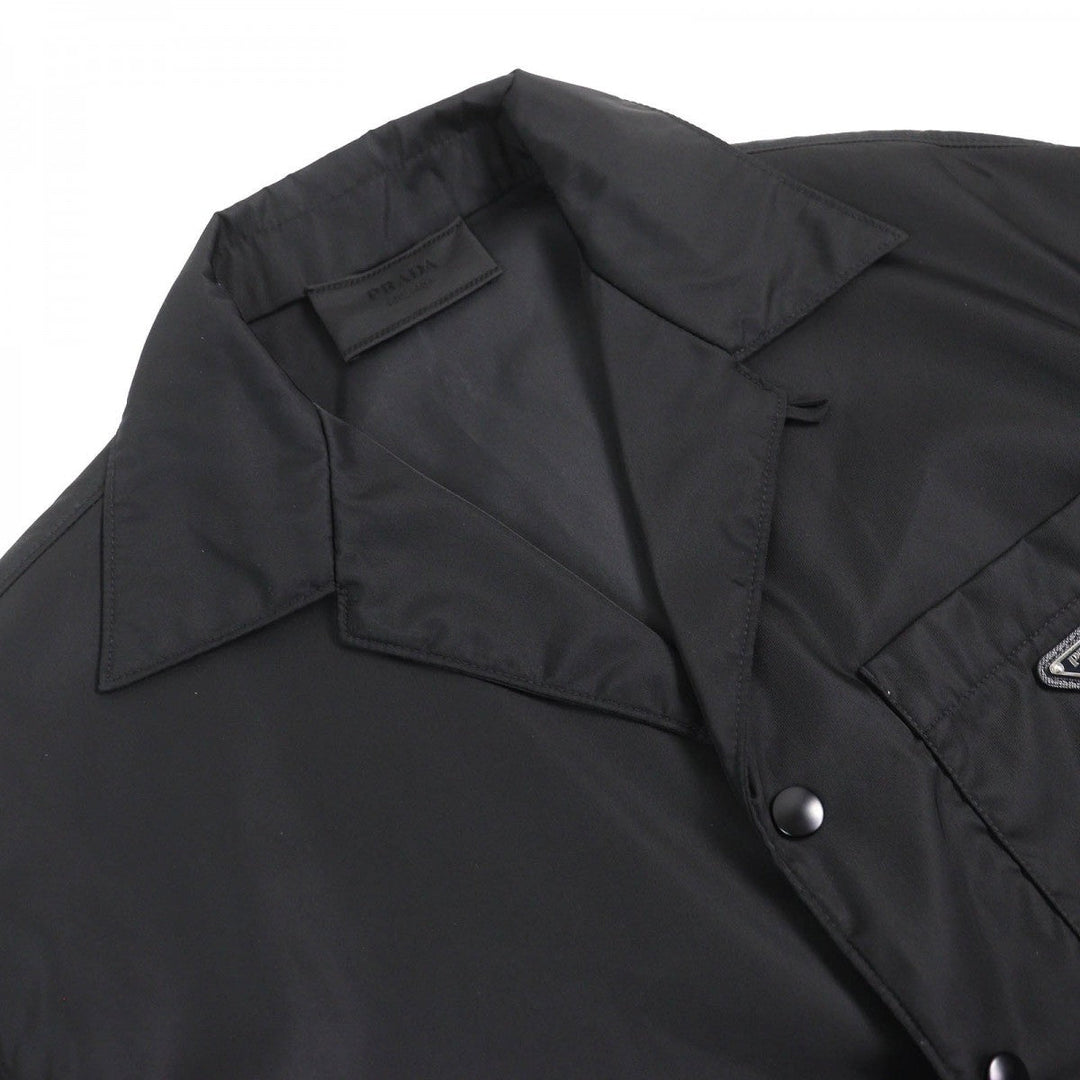 PRADA Short sleeve shirt SC449 Main: 100% recycled polyamide black mens L Used Authentic