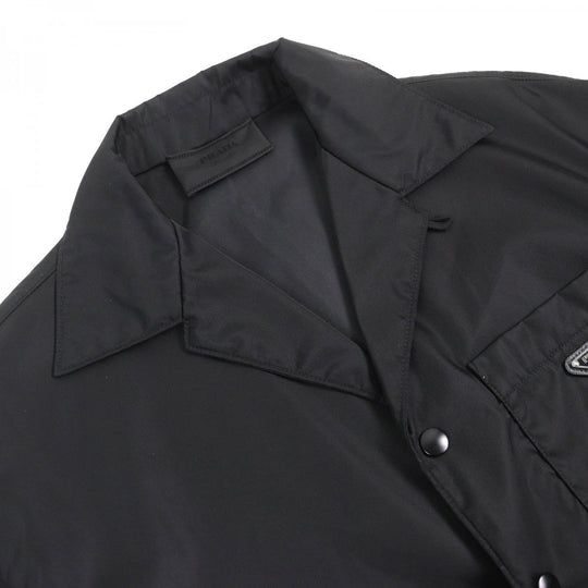 PRADA Short sleeve shirt SC449 Main: 100% recycled polyamide black mens L Used Authentic
