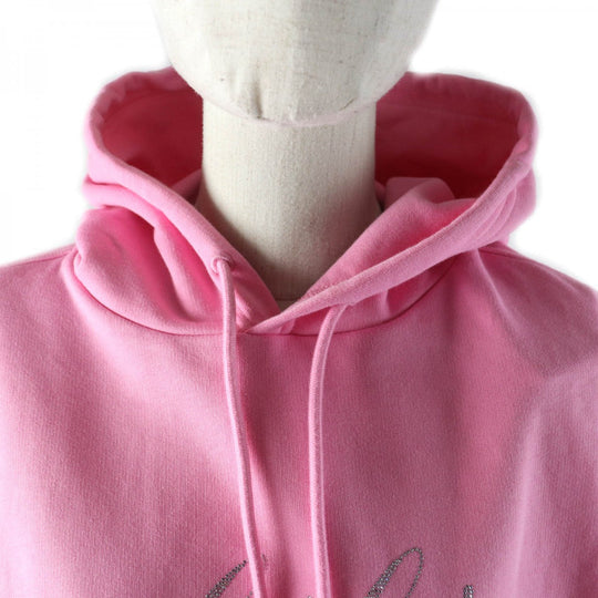 BALENCIAGA Hoodie 578135 Main: 100% cotton pink Women L Used Authentic