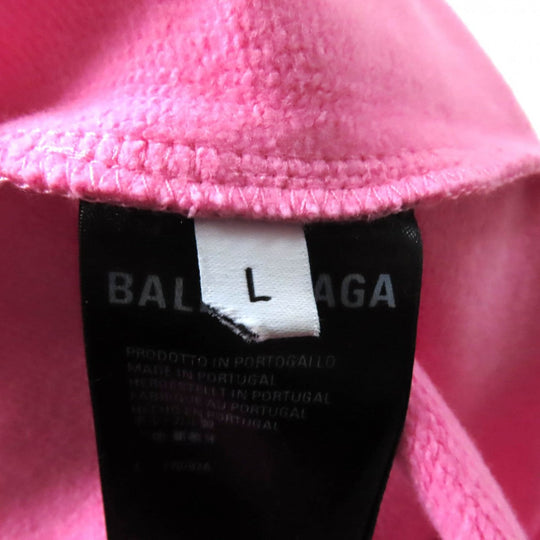 BALENCIAGA Hoodie 578135 Main: 100% cotton pink Women L Used Authentic