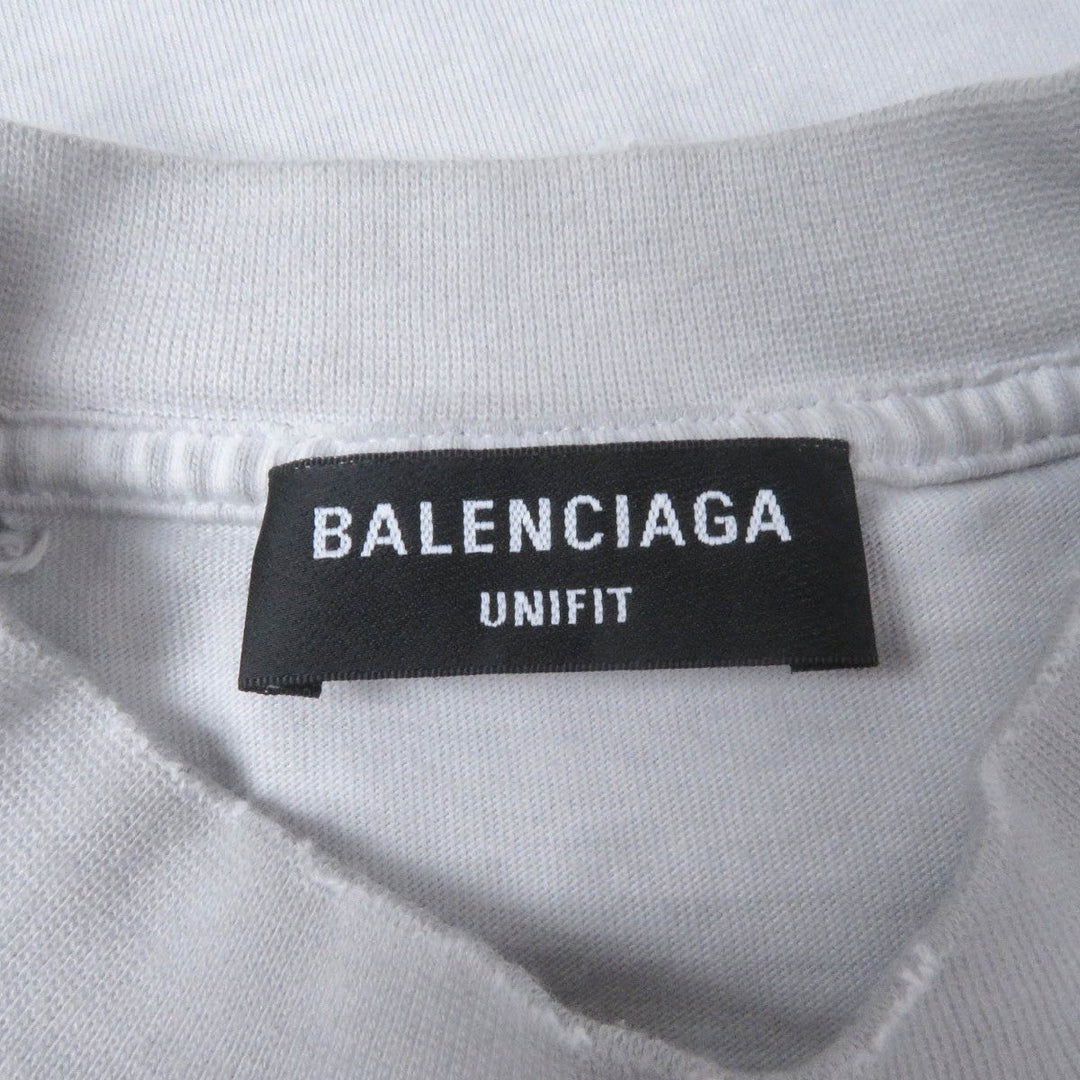 BALENCIAGA Short sleeve T-shirt 694576 Main: 100% cotton, part: 97% cotton, part: 3% polyurethane gray mens 2 Used Authentic