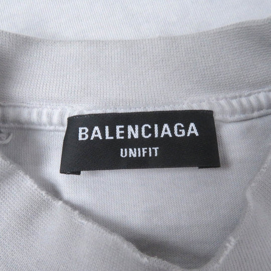 BALENCIAGA Short sleeve T-shirt 694576 Main: 100% cotton, part: 97% cotton, part: 3% polyurethane gray mens 2 Used Authentic