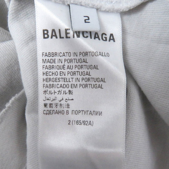 BALENCIAGA Short sleeve T-shirt 694576 Main: 100% cotton, part: 97% cotton, part: 3% polyurethane gray mens 2 Used Authentic